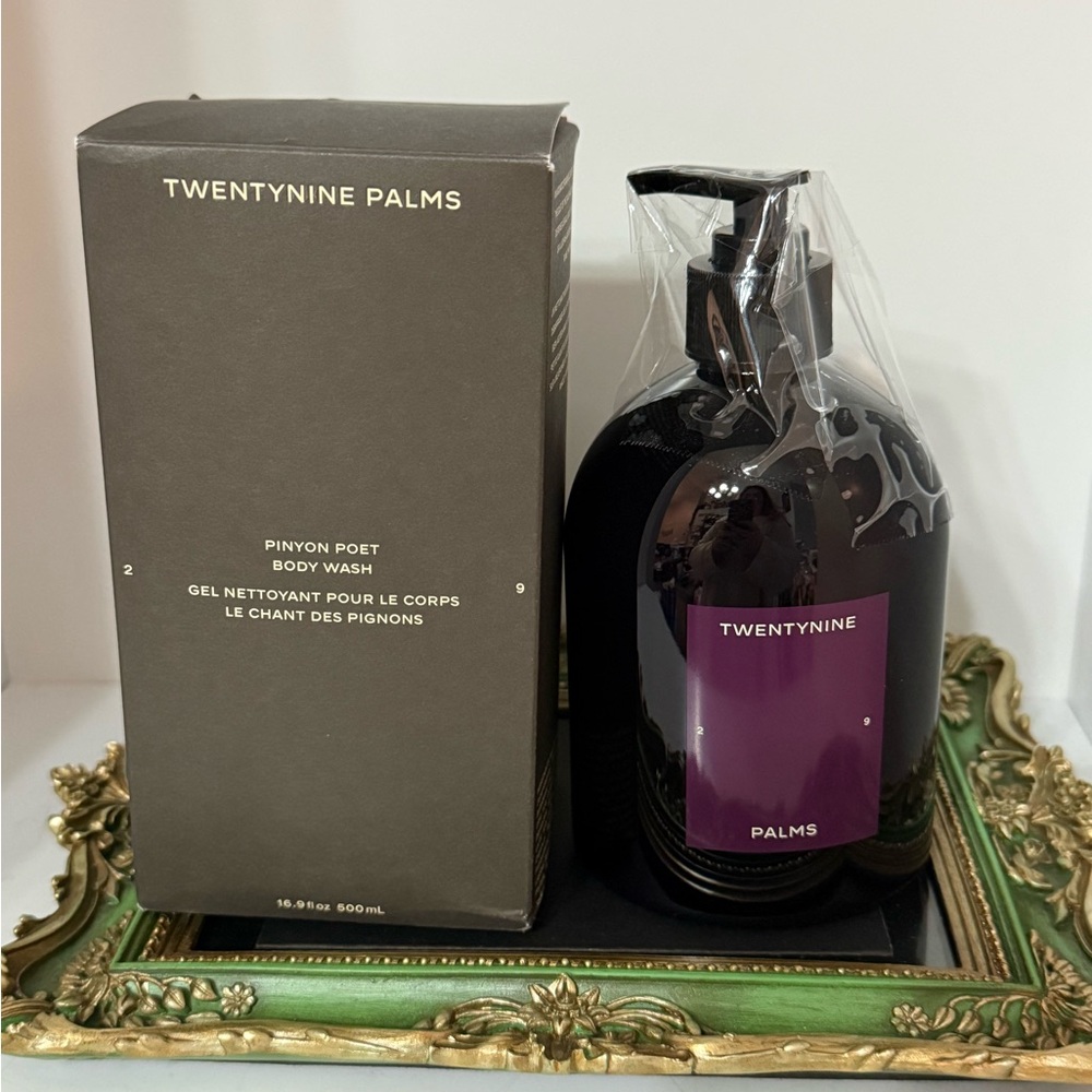 EMPTY Twentynine Palms Pinyon Poet Body Wash - Purple empty box